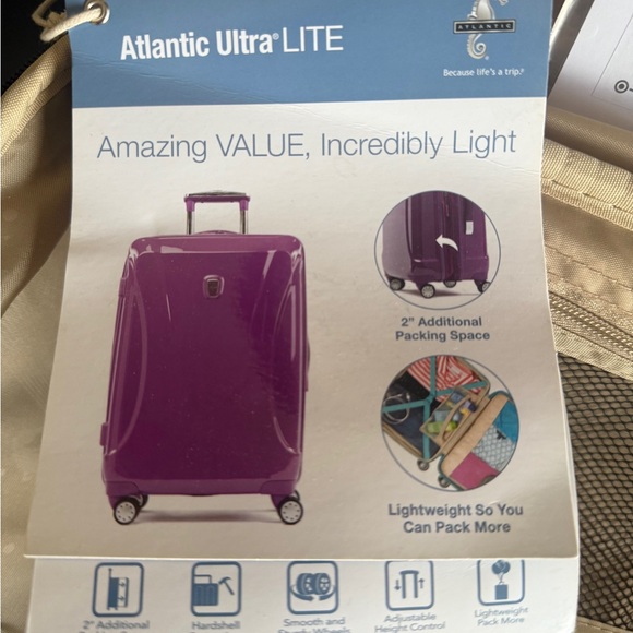 Atlantic Luggage Ultra Lite 4 24" 4-Wheel Medium Luggage Hardsides Spinner - Picture 14 of 17